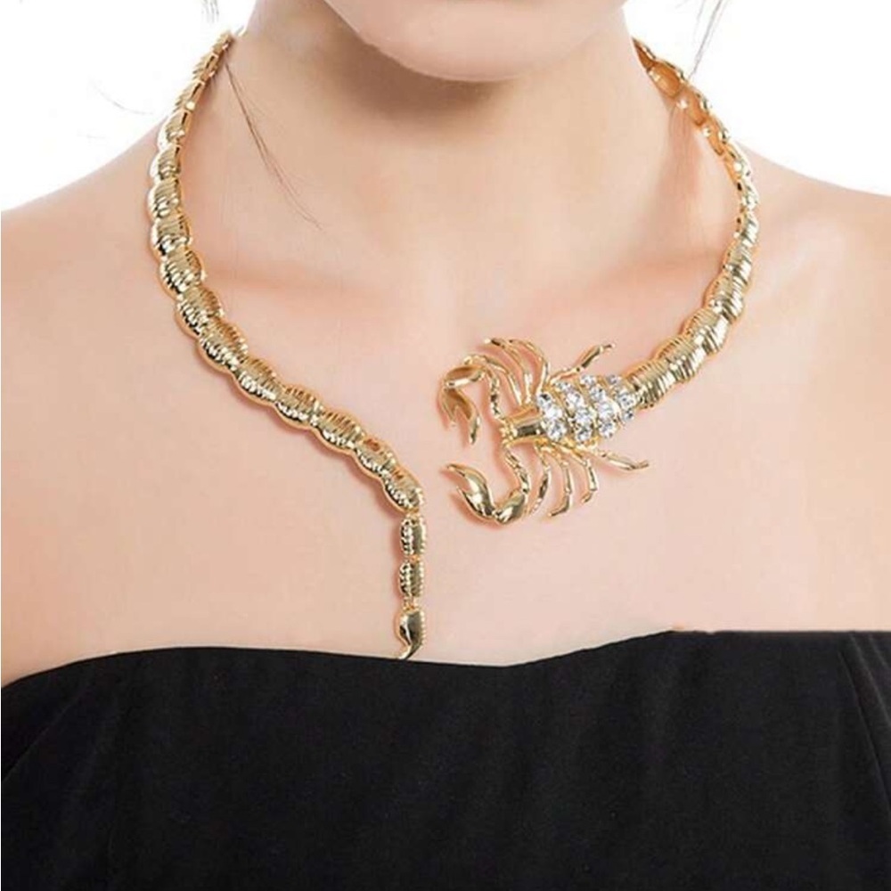 Venom Couture Crystal Scorpion Necklace - Picture 2 of 4